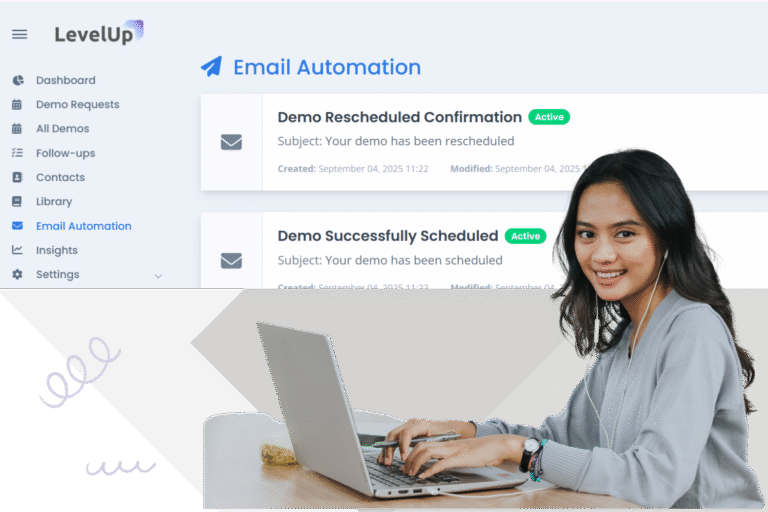 Email automation interface screenshot