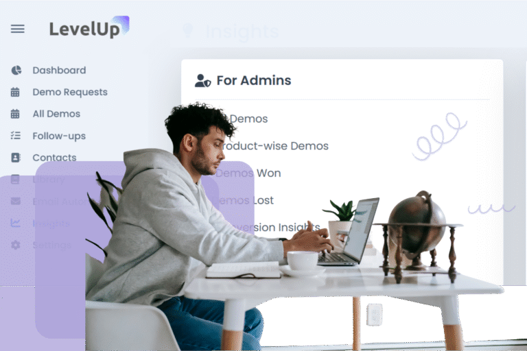 User working on dashboard