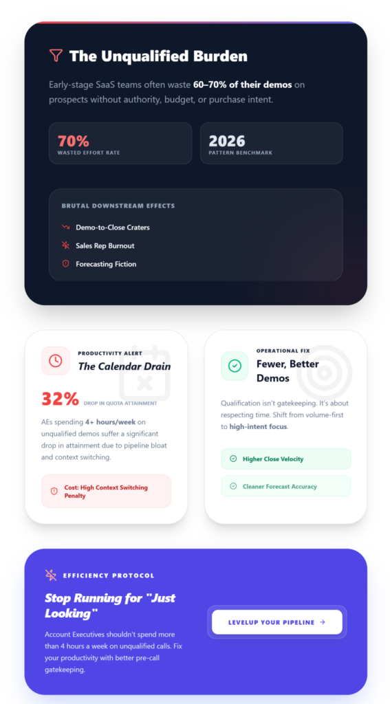 Why Demo Qualification Matters - How SaaS Teams Should Qualify Demo Requests