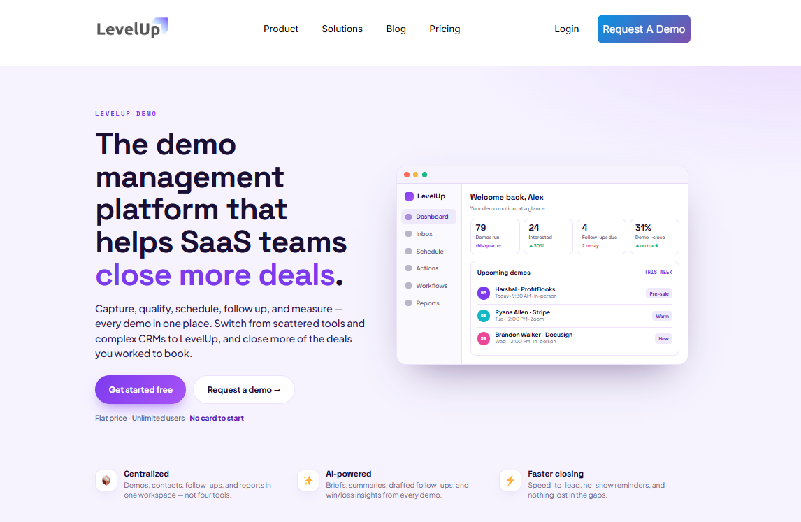 LevelUp Demo 
