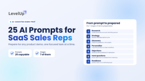 25 AI Prompts for SaaS Sales Reps to Prepare for Any Product Demo