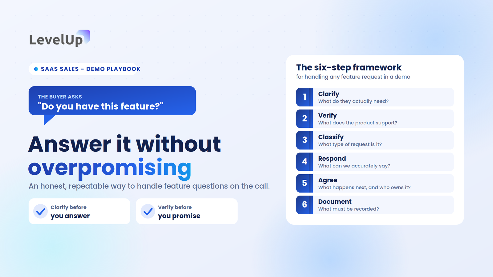 How to Handle “Do You Have This Feature?” Requests During a SaaS Demo