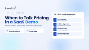 When to talk pricing in a SaaS demo (without killing the deal)